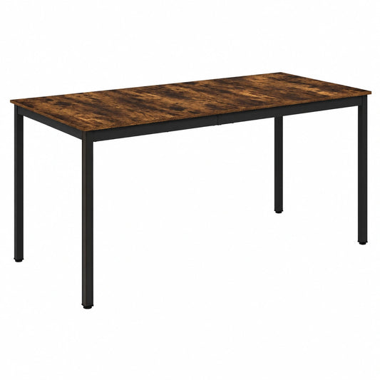 Moderner Stehtisch aus Holzwerkstoff mit Metallbeinen, 200x100x105 cm, Perfekt für Küche und Balkon