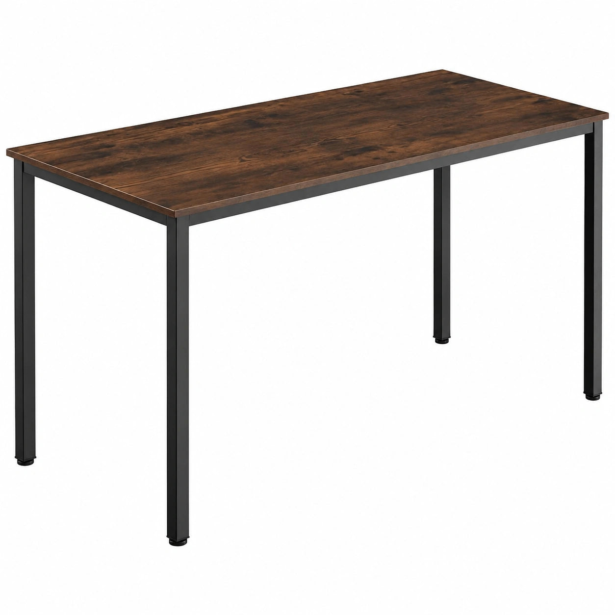 Industrieller Bürotisch aus Holz 120 x 60 x 75,5cm, Computertisch, Ess- und Arbeitstisch, Dunkelbraun