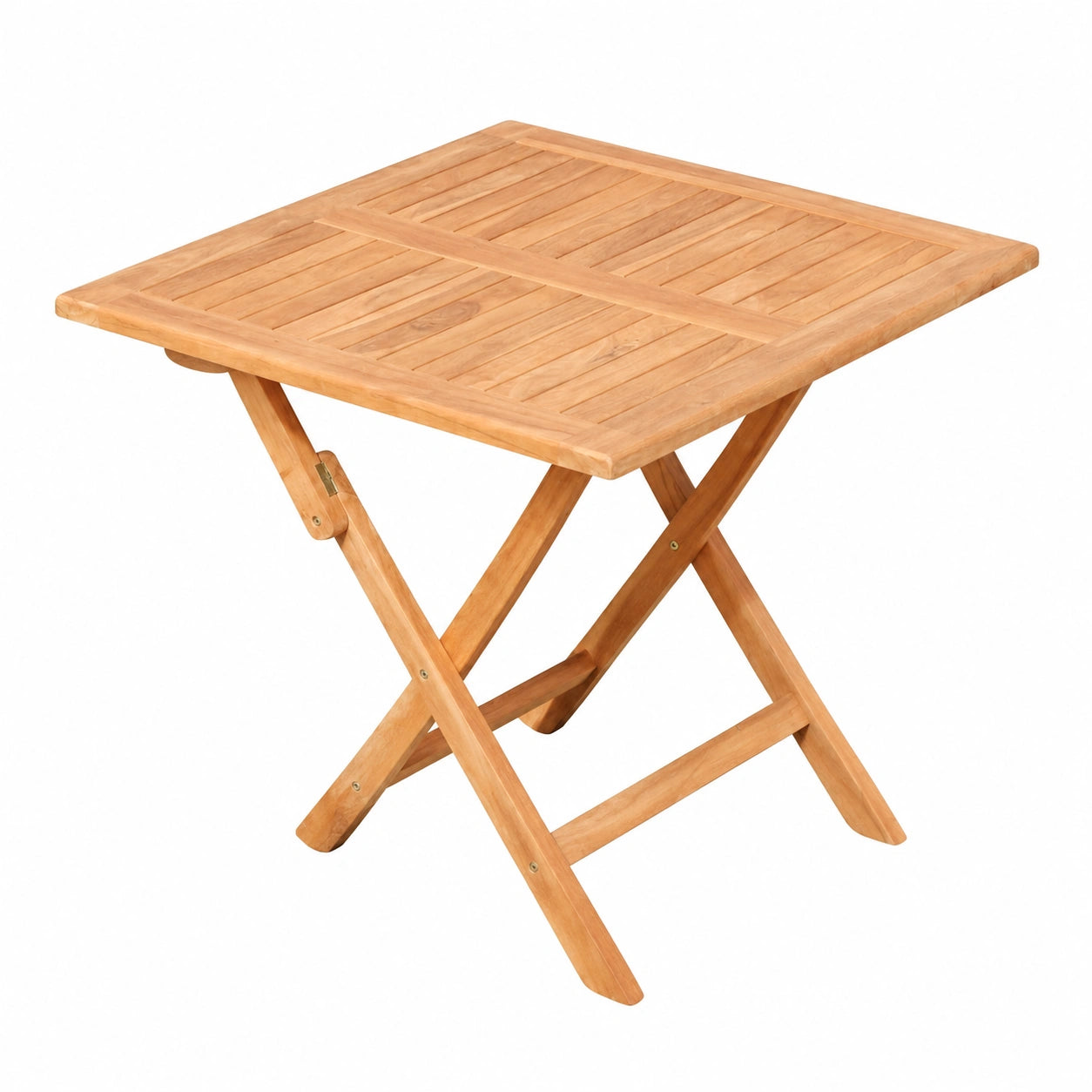 ALEOS. Teakholz Klapptisch 80x80 cm - Gartentisch aus Hochwertigem Teak