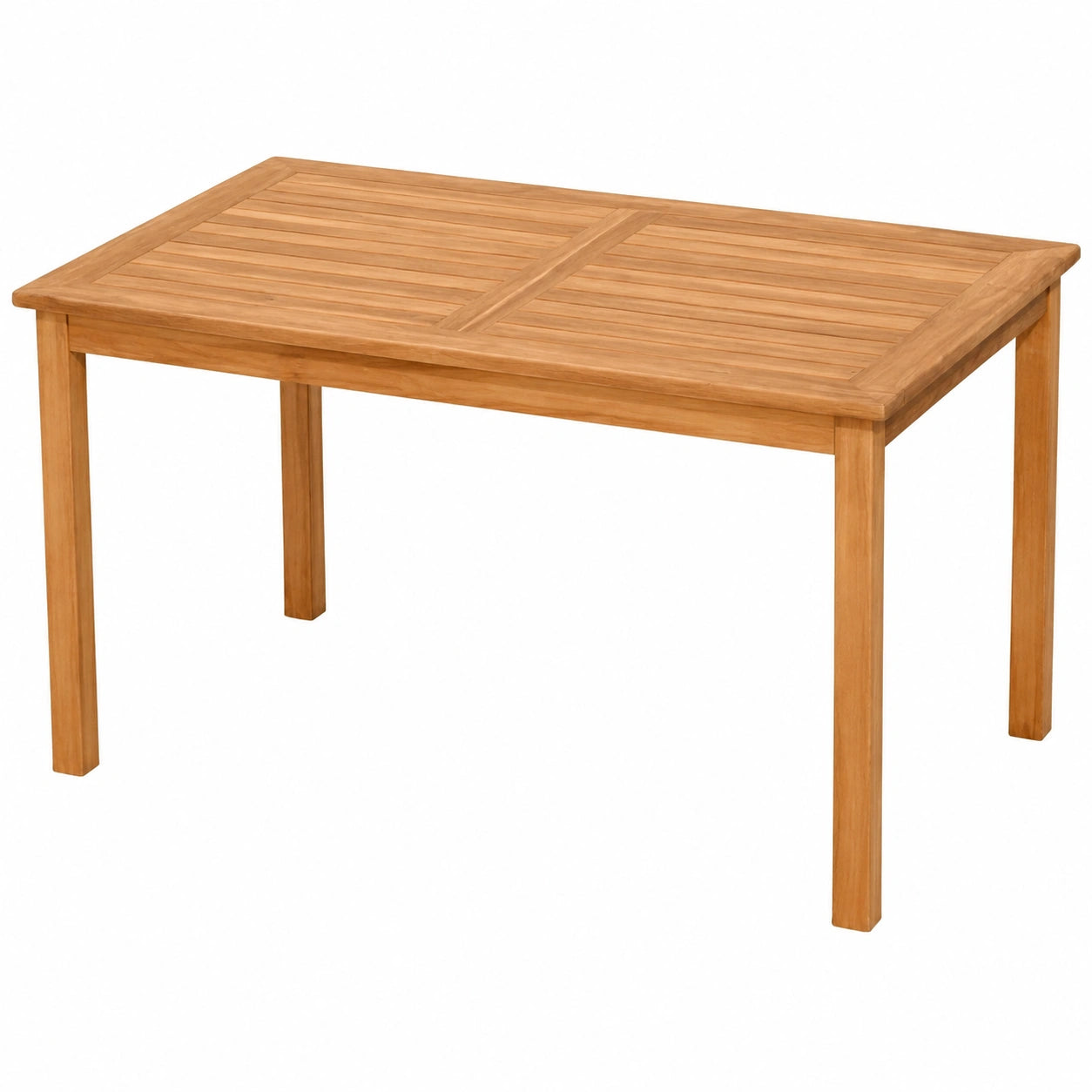 ALEOS Teakholz Gartentisch 120x70 cm - Robuster Holztisch der Alpen-Kollektion