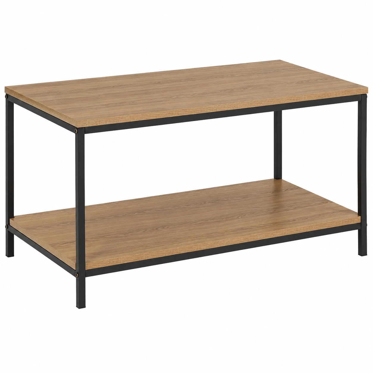 Moderner Eiche Couchtisch, Rechteckig, 50,5 x 80 x 42 cm